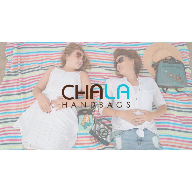 CHALA 집업 지갑 - 옥토퍼스-블루