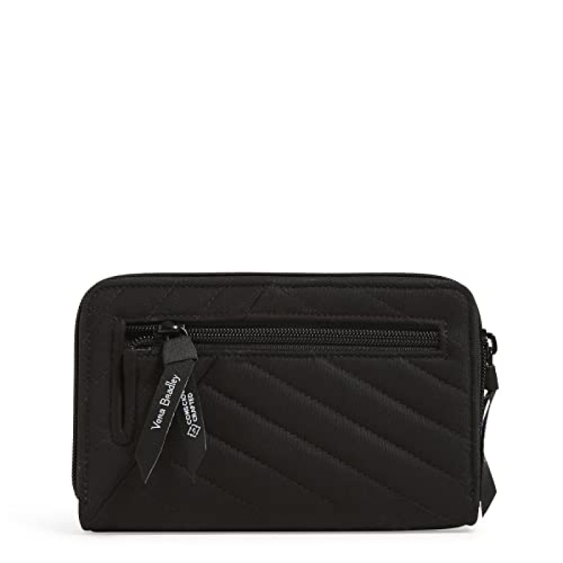 Vera Bradley RFID 보호 기능이 있는 여성용 면 턴락 지갑