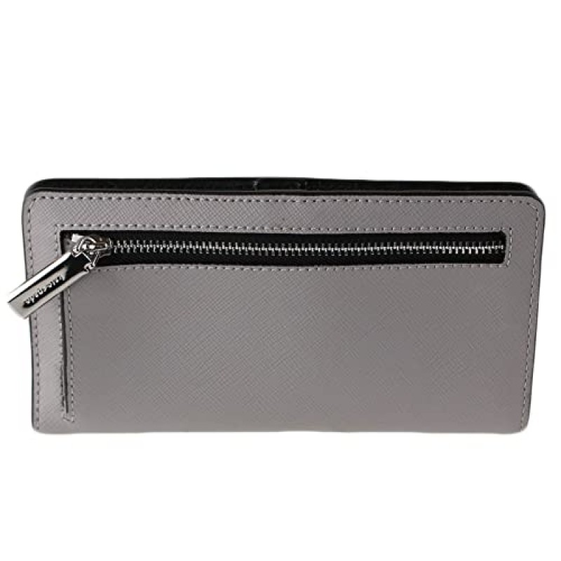 Kate Spade New York Kate Spade Staci 컬러블록 Nimbus 그레이 화이트 멀티 컬러 블록 라지 슬림 반지갑