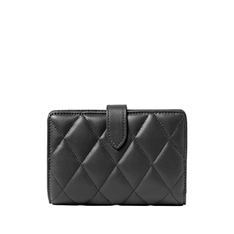 Kate Spade 여성용 지갑 부드러운 퀼팅 가죽 캐리 지갑, 블랙, 지갑