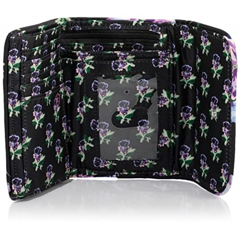 Vera Bradley RFID 보호 기능이 있는 여성용 퍼포먼스 트윌 라일리 컴팩트 지갑