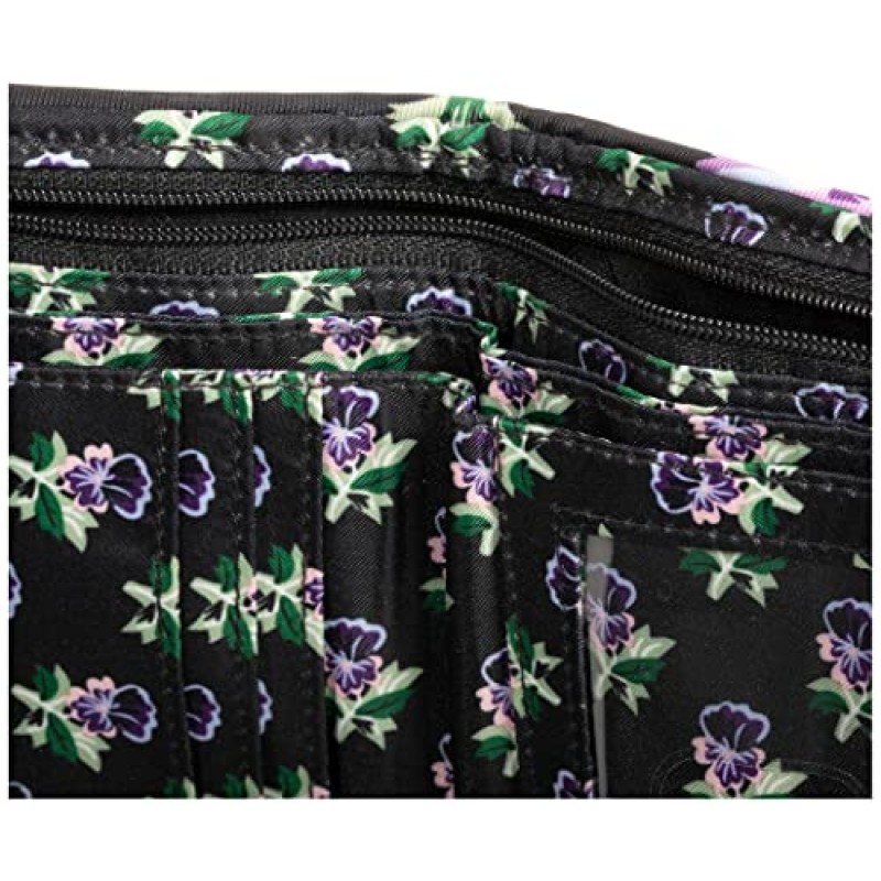 Vera Bradley RFID 보호 기능이 있는 여성용 퍼포먼스 트윌 라일리 컴팩트 지갑