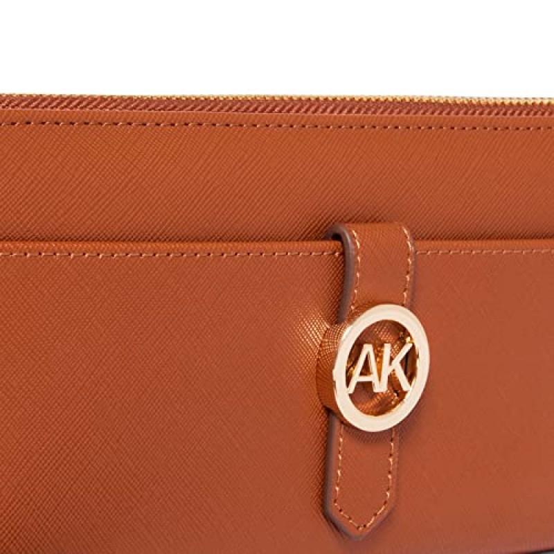 Anne Klein 라운드 Ak 지퍼 어라운드 지갑