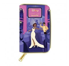 Loungefly X 디즈니 공주와 개구리 티아나의 궁전 지퍼 지갑 지갑-패션 코스프레 디즈니바운드 귀여운 지갑