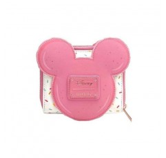 Loungefly X LASR 독점 디즈니 미니 마카롱 지퍼 지갑 - 패션 코스프레 디즈니바운드 판타지아 귀여운 지갑