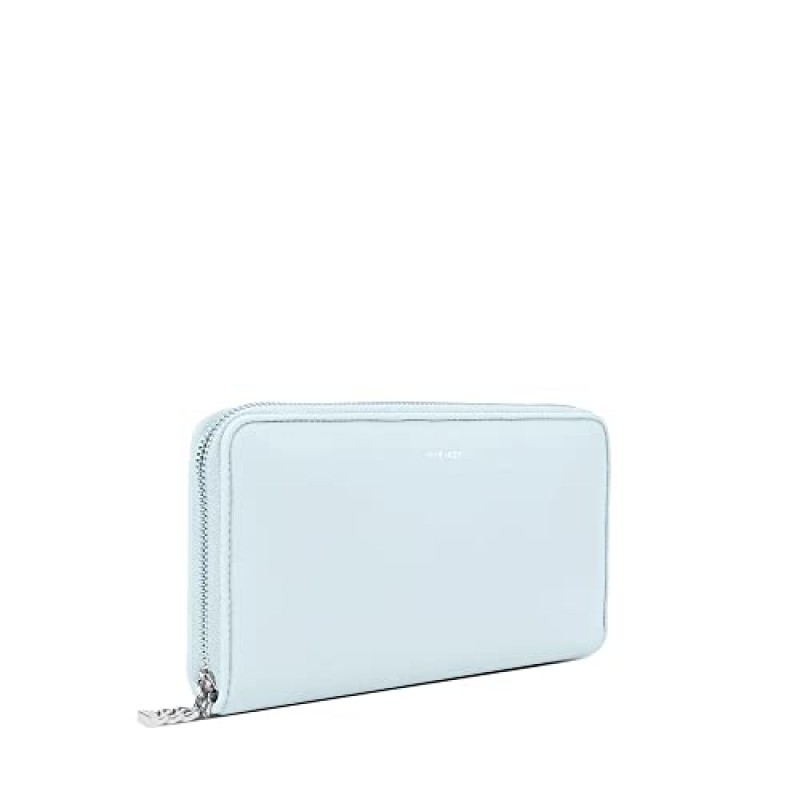 Pixie Mood BUBBLY-WA-CASE-IBLU-CASE RFID 차단 재활용 비건 가죽 지갑 지갑, 아이스 블루