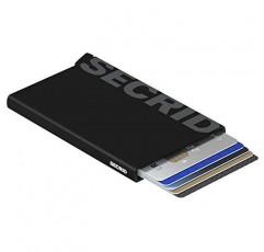 SECRID 카드 보호기 레이저 로고, RFID 보호 기능이 있는 매우 슬림한 신용 카드 홀더 지갑