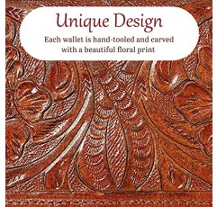 Mauzari Sydney 정품 가죽 여성용 지갑 - 꽃무늬 디자인