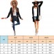 ECOWISH Womens Cardigan 컬러 블록 스트라이프 드레이프 기모노 가디건 긴 소매 오픈 프론트 캐주얼 니트 스웨터 코트 아웃웨어