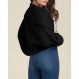 Danedvi Womens 자르기 긴 랜턴 슬리브 카디건 스웨터 패션 옷깃 짧은 볼레로 어깨 걸이 캐주얼 오픈 프론트 니트 탑