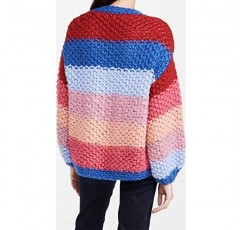 [BLANKNYC] 여성용 멀티 컬러 가디건 스웨터, 편안하고 스타일리쉬한 풀오버