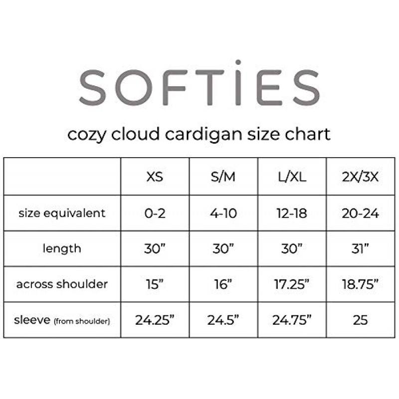 Softies 팔찌 엄지 구멍이 있는 여성용 아늑한 클라우드 가디건