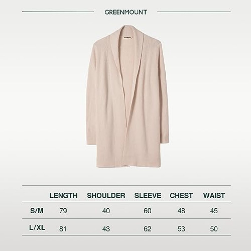 연간 중간 길이 재활용 캐시미어 코트를 위한 GreenMount 캐시미어 여성용 프론트 패션 가디건