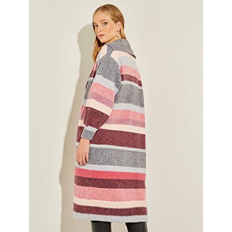 MISOOK 니트 우븐 여성용 재킷 - 화려한 디자인 여성 캐주얼 스웨터 재킷 & 블레이저