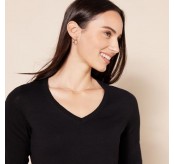 Amazon Essentials 여성용 클래식핏 경량 긴소매 V넥 스웨터(플러스 사이즈로 구매 가능)