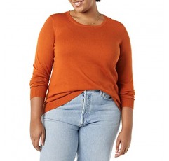 Amazon Essentials 여성용 긴팔 경량 크루넥 스웨터(플러스 사이즈로 구매 가능)