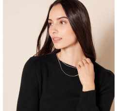 Amazon Essentials 여성용 소프트 터치 플리츠 숄더 크루넥 스웨터