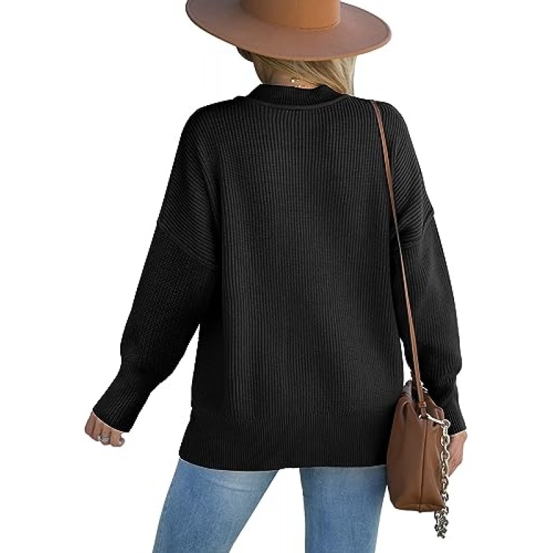 XIEERDUO 여성용 스웨터 Crewneck 긴 소매 니트 풀오버 대형 스웨터 가을 패션 2023