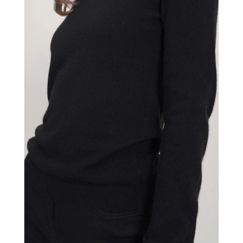 LILYSILK 100% 순수 캐시미어 스웨터 여성용 긴 소매 크루넥 풀오버, 부드럽고 가벼운