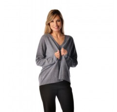 캐시미어 부티크: 여성용 100% 순수 캐시미어 브이넥 보이프렌드 스웨터(5가지 색상, 사이즈: S/M/L/XL)