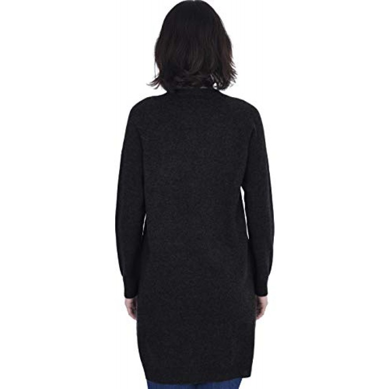캐시미어 긴 프로필 버튼 프론트 가디건 여성을위한 100% 순수 캐시미어 V 넥 패션 긴 소매 스웨터 코트