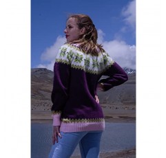 Gamboa 알파카 스웨터 여성 페어 아일 스웨터 여성용 알파카 스웨터 겨울용 여성용 스웨터