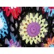 보헤미안 여성 플러스 크로 셰 뜨개질 스웨터 긴 소매 Boho 꽃 블라우스 탑 여러 가지 빛깔의 의류