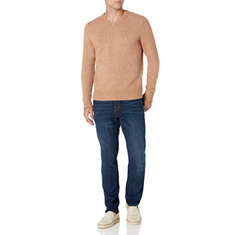 Amazon Essentials 남성용 긴팔 소프트 터치 V넥 스웨터