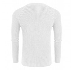 COOFANDY 남성 크루넥 스웨터 슬림핏 니트 풀오버 긴 소매 드레스 스웨터