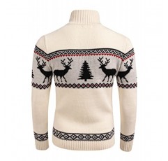 COOFANDY 남성용 크리스마스 스웨터 추악한 니트 크리스마스 스웨터 캐주얼 눈송이 풀오버 니트웨어