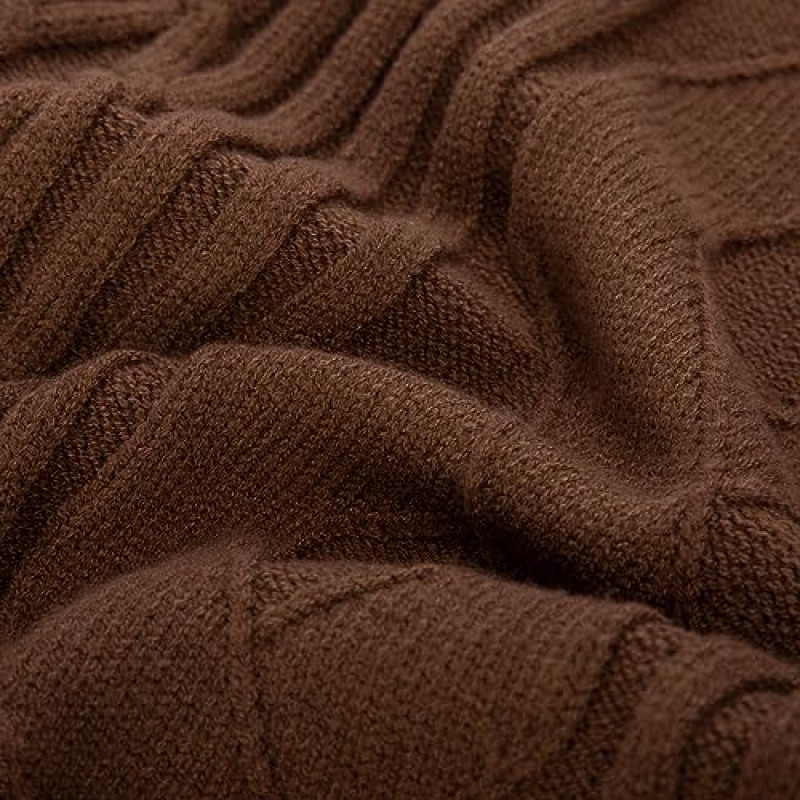 PJ PAUL JONES 남성 케이블 니트 풀오버 스웨터 빈티지 크루넥 따뜻한 스웨터