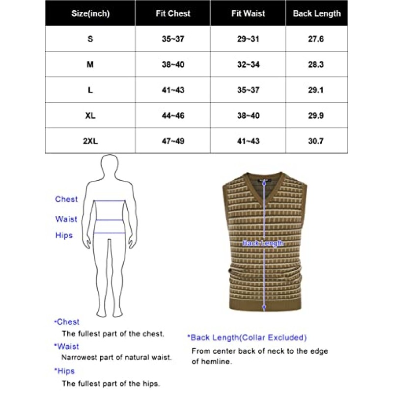 PJ Paul Jones 남성용 스웨터 조끼 V 넥 민소매 빈티지 체크 패턴 대비 풀오버 조끼