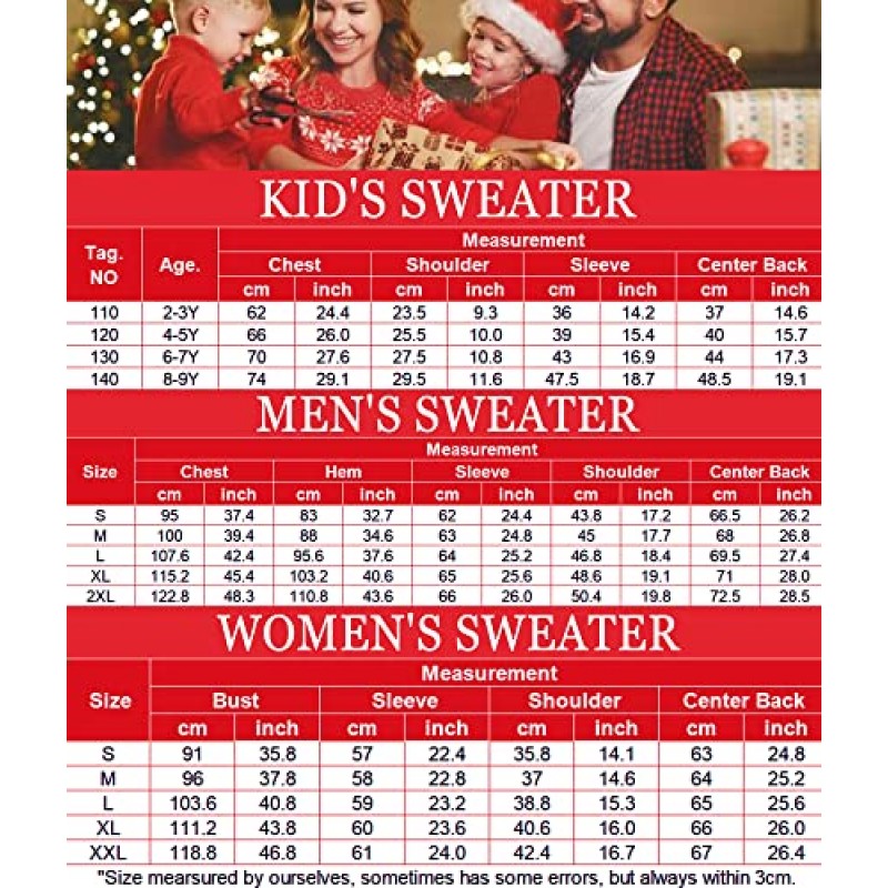 COOFANDY 가족 할로윈 스웨터 추악한 크리스마스 스웨터 휴일 파티 니트 풀오버에 어울리는 의상