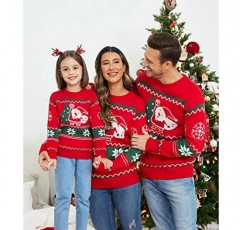 COOFANDY 가족 할로윈 스웨터 추악한 크리스마스 스웨터 휴일 파티 니트 풀오버에 어울리는 의상