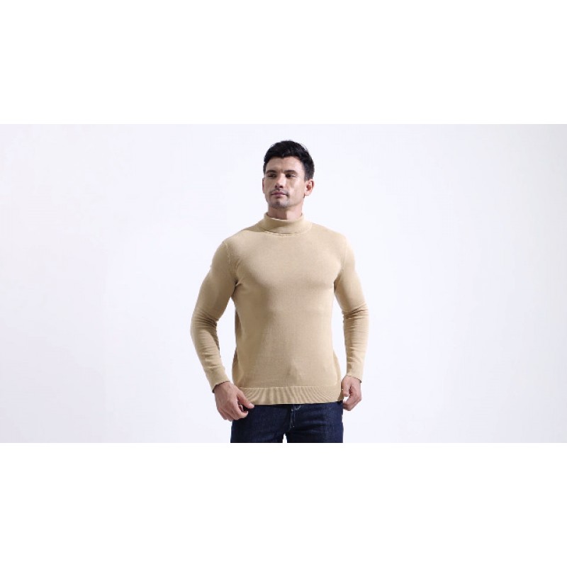 NITAGUT 남성 캐주얼 슬림핏 기본 스웨터 니트 열 터틀넥 풀오버 스웨터