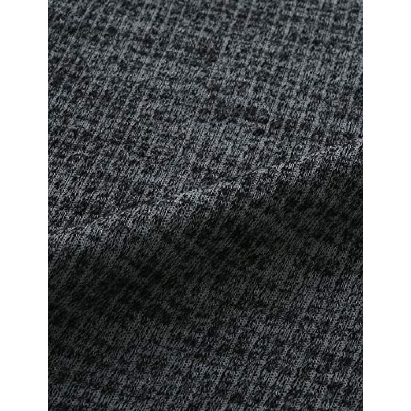 GIVON 남성용 모크 넥 스웨터 골지 슬림핏 긴 소매 터틀넥 풀오버 스웨터