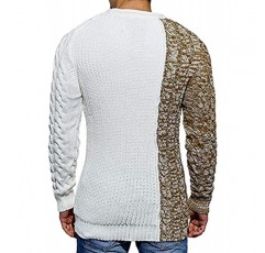 COOFANDY 남성용 크루넥 풀오버 스웨터 슬림핏 점퍼 디자이너 긴 소매 스웨터