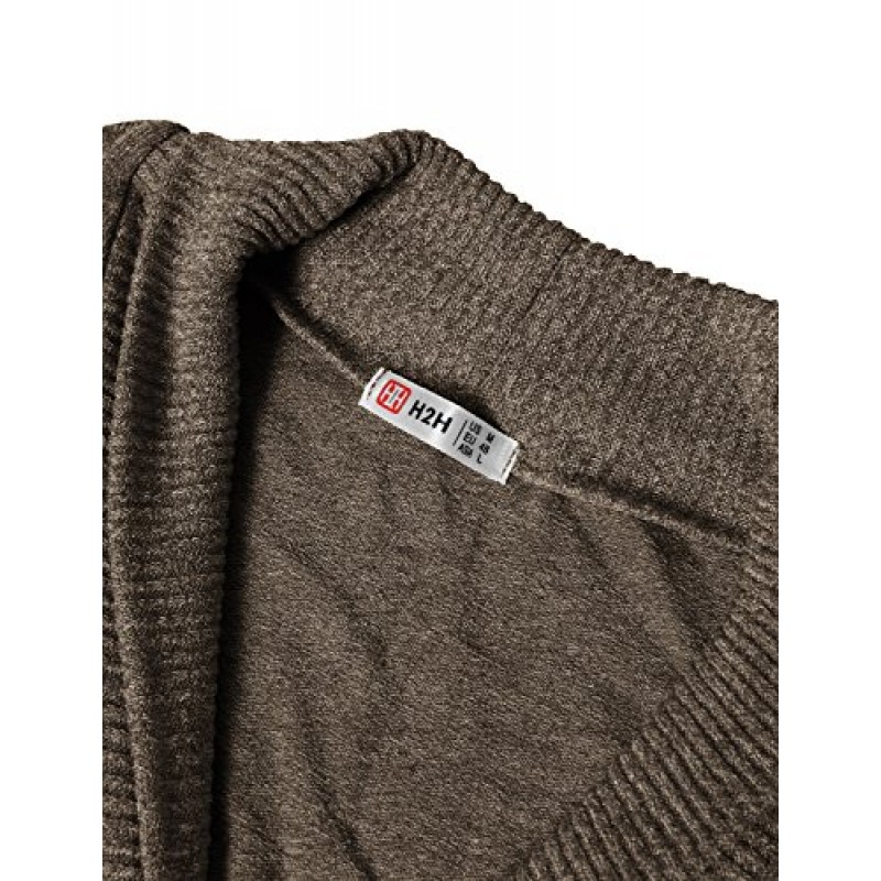 H2H 남성 캐주얼 슬림핏 풀오버 스웨터 조끼 경량 니트 열 기본 설계