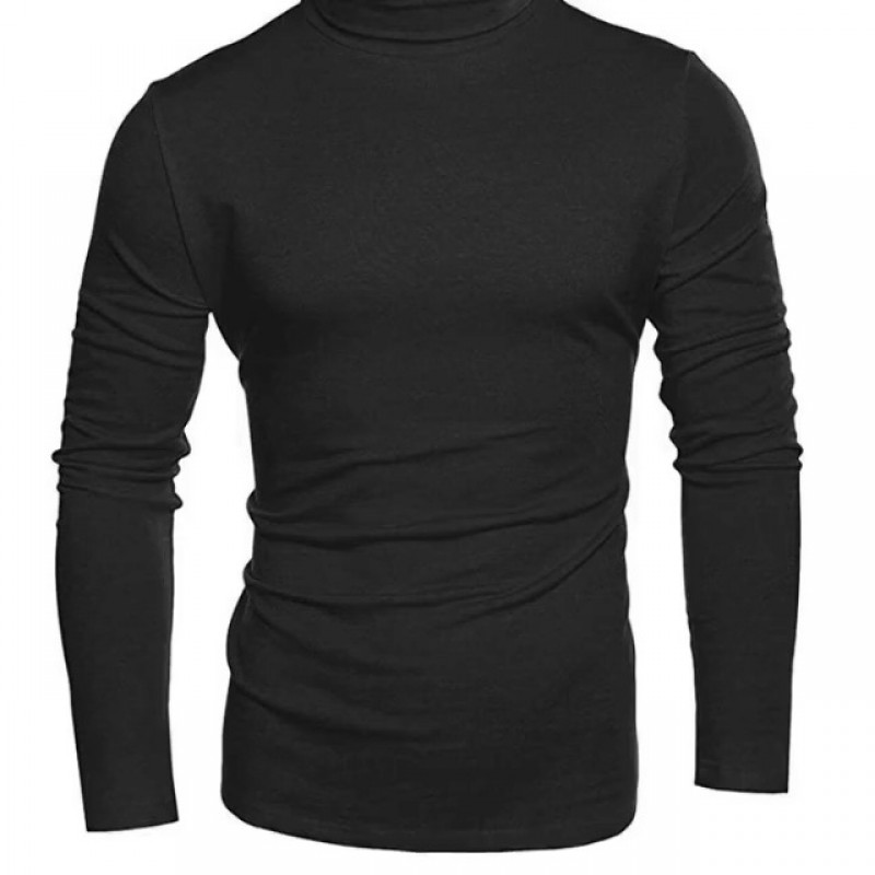Aixdir Mens 터틀넥 스웨터 캐주얼 슬림 피트 기본 탑 니트 터틀넥 풀오버 탑 티셔츠