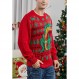 Neufigr 남성용 어글리 크리스마스 스웨터 - 홀리데이 순록 눈사람 산타 풀오버 스웨터