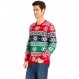 RAISEVERN 남자 추악한 크리스마스 스웨터 재미 있은 크리스마스 휴일 파티 여성 니트 풀오버 탑