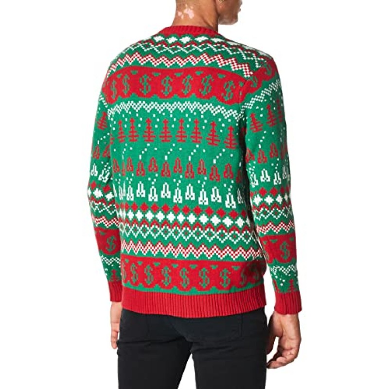 블리자드 베이 남성용 어글리 크리스마스 스웨터 트럼프
