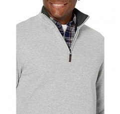 Amazon Essentials 남성용 쿼터 지퍼 프렌치 립 스웨터