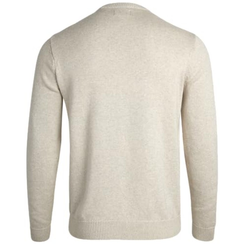 챕스 남성용 스웨터 - 남성용 헤비웨이트 클래식 핏 코튼 크루넥 풀오버 스웨터 (S-2XL)