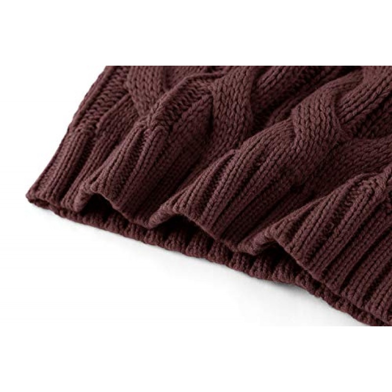 남성용 터틀넥 풀오버 스웨터 니트 긴 소매 케이블 트위스트 니트 따뜻한 겨울 캐주얼 스웨터