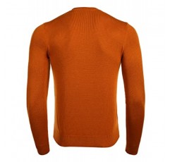 RCJU 남성용 크루넥 스웨터 슬림핏 골지 엣지 소프트 캐주얼 스웨터 클래식 풀오버 스웨터