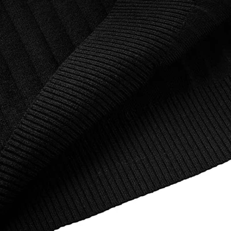 RCJU 남성용 슬림핏 터틀넥 스웨터 캐주얼 스웨터 클래식 풀오버 스웨터 긴팔