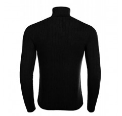 RCJU 남성용 슬림핏 터틀넥 스웨터 캐주얼 스웨터 클래식 풀오버 스웨터 긴팔