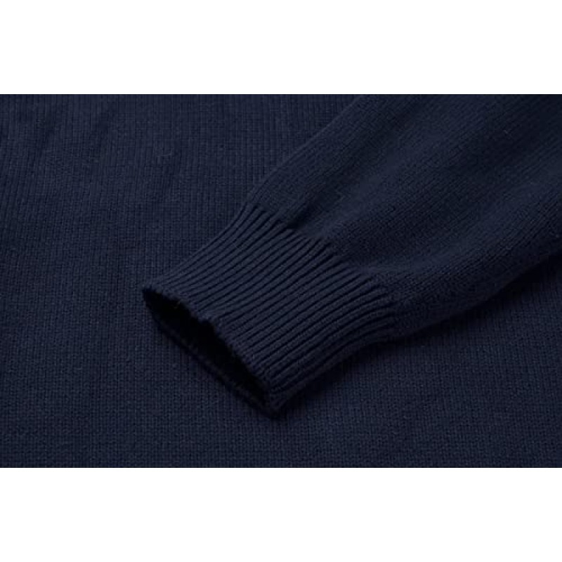 MAGNIVIT 남성용 스웨터 1/4 집업 스트라이프 풀오버 가을 겨울 컬러 블록 폴로 스웨트셔츠