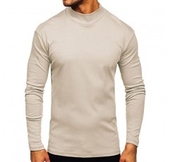 Rela Bota 남성 하프 터틀넥 긴 소매 풀오버 기본 디자인 언더셔츠 스트레치 슬림핏 스웨터